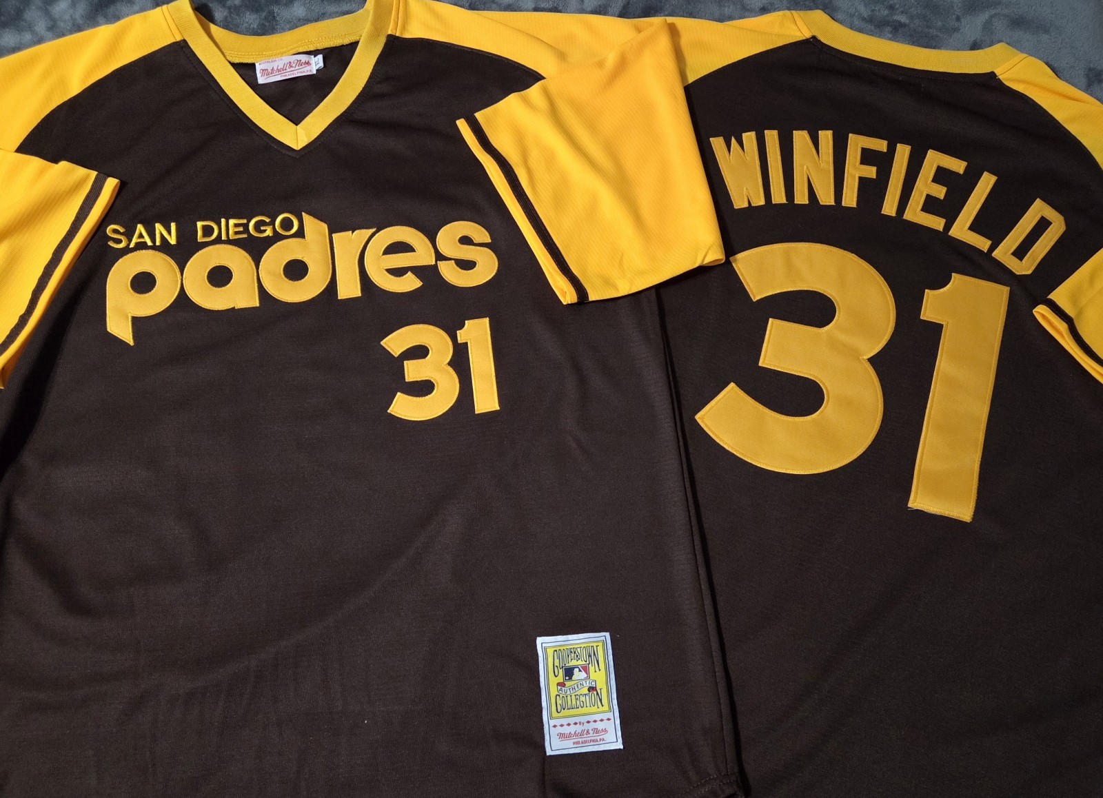 Fast Free Shipping! XL Dave Winfield San Diego Padres Stitched Jersey 31