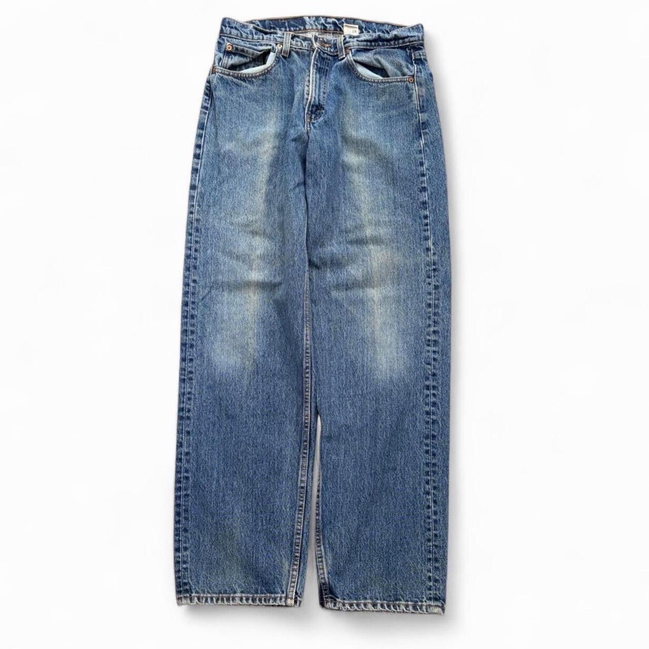 Vintage 90s Levi’s 565 Wide Leg Baggy Mens 32×33 Medium Wash Denim USA Jeans
