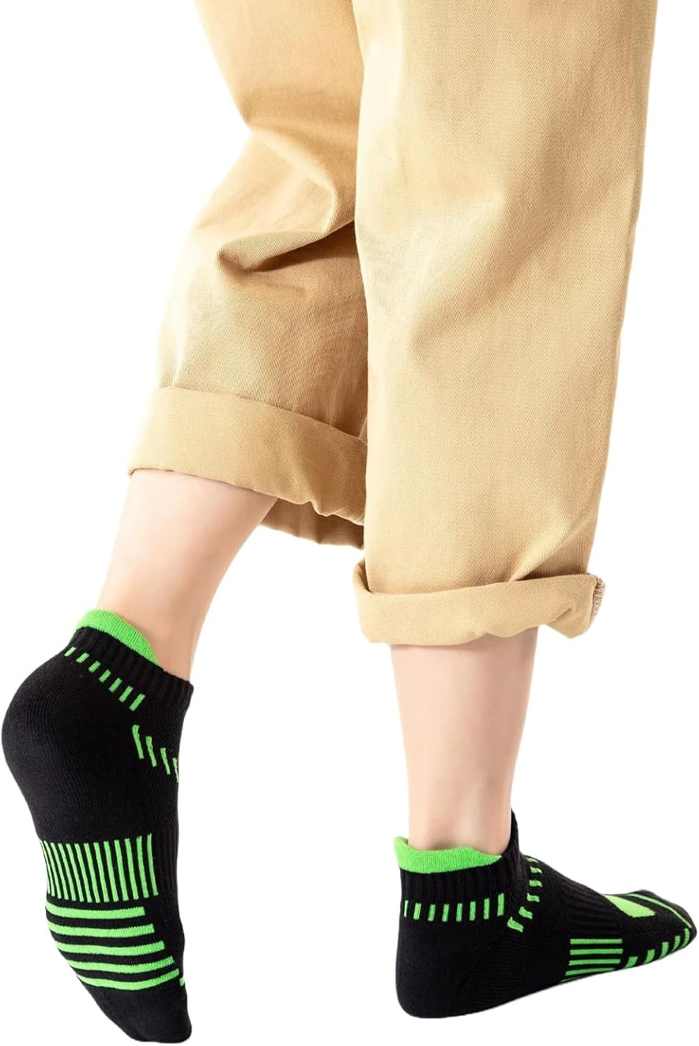 6 Pairs Mens Running Socks Breathable Mesh-Hole Cushioned Socks for Men Size 10-