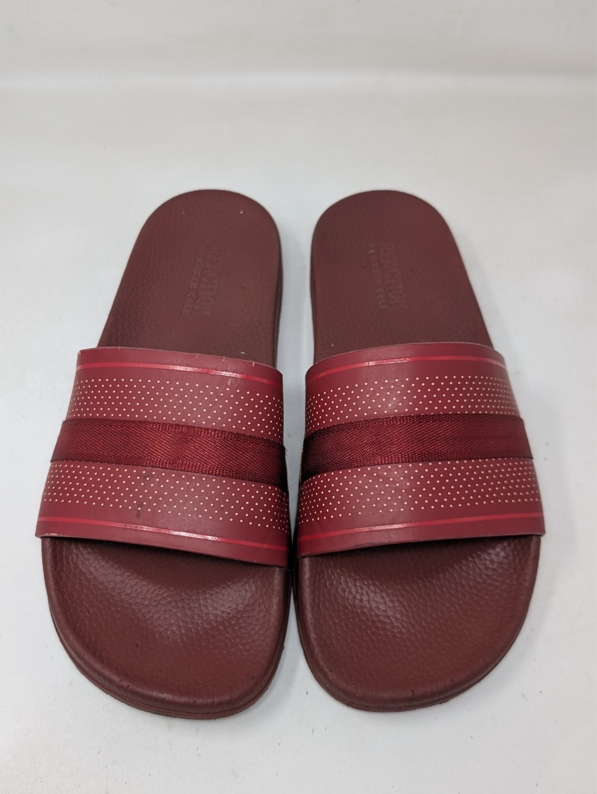 Kenneth Cole Reaction Screen Mixed Slides Sandals Men’s Size 11 Red