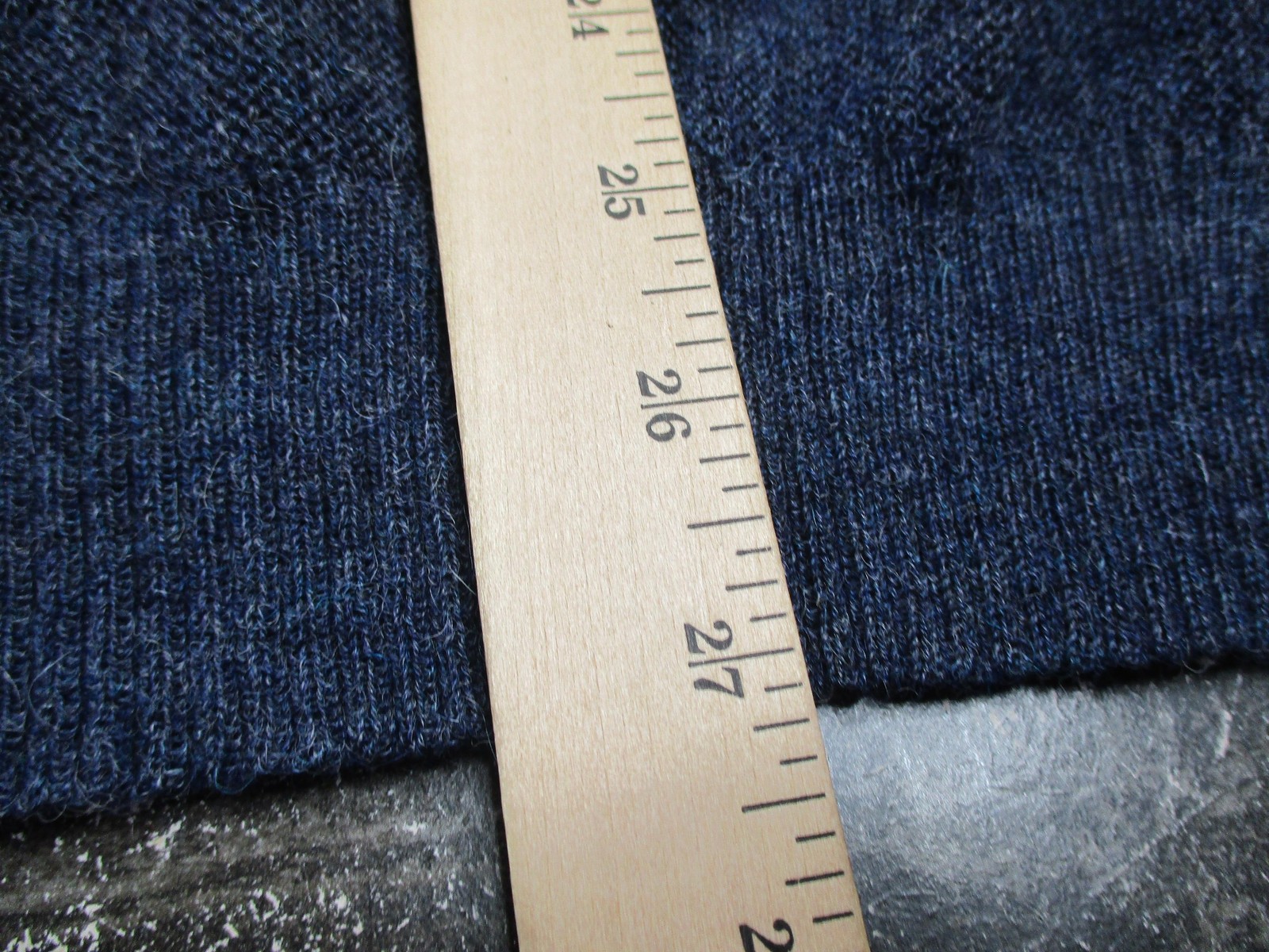 Stephen Kempson Sweater Mens Medium Blue Alpaca Pullover V Neck Bespoke England