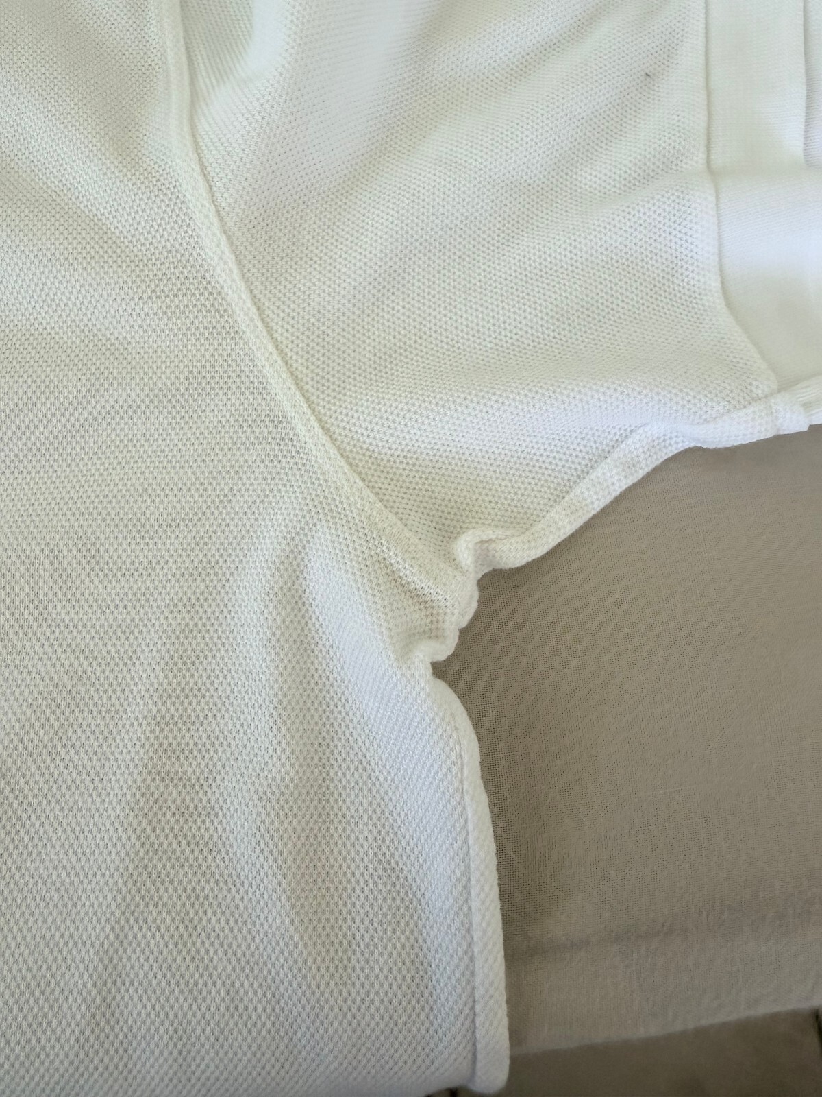 Ralph Lauren Purple Label White Cotton Polo Shirt Women’s Large Luxury