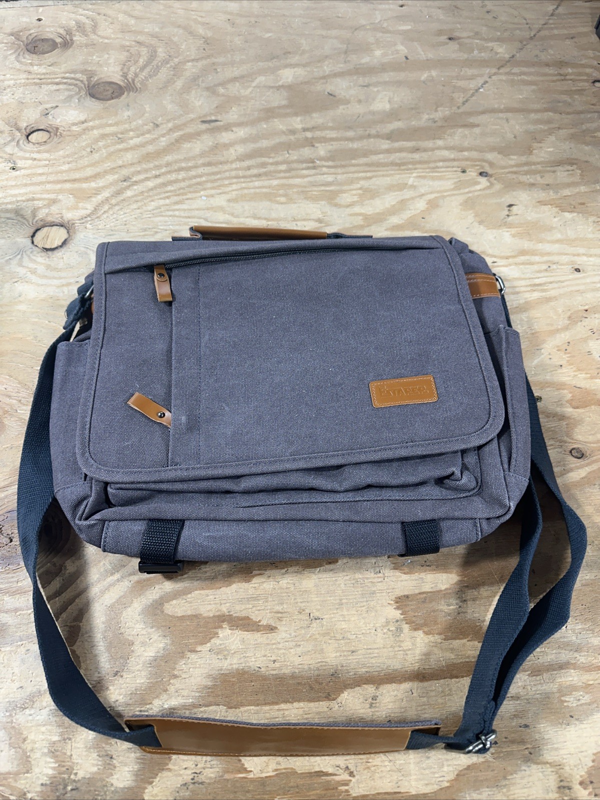 Estarer Mens Laptop Messenger Bag 15.6 Inch Laptop 3 in 1 Canvas Water Resist