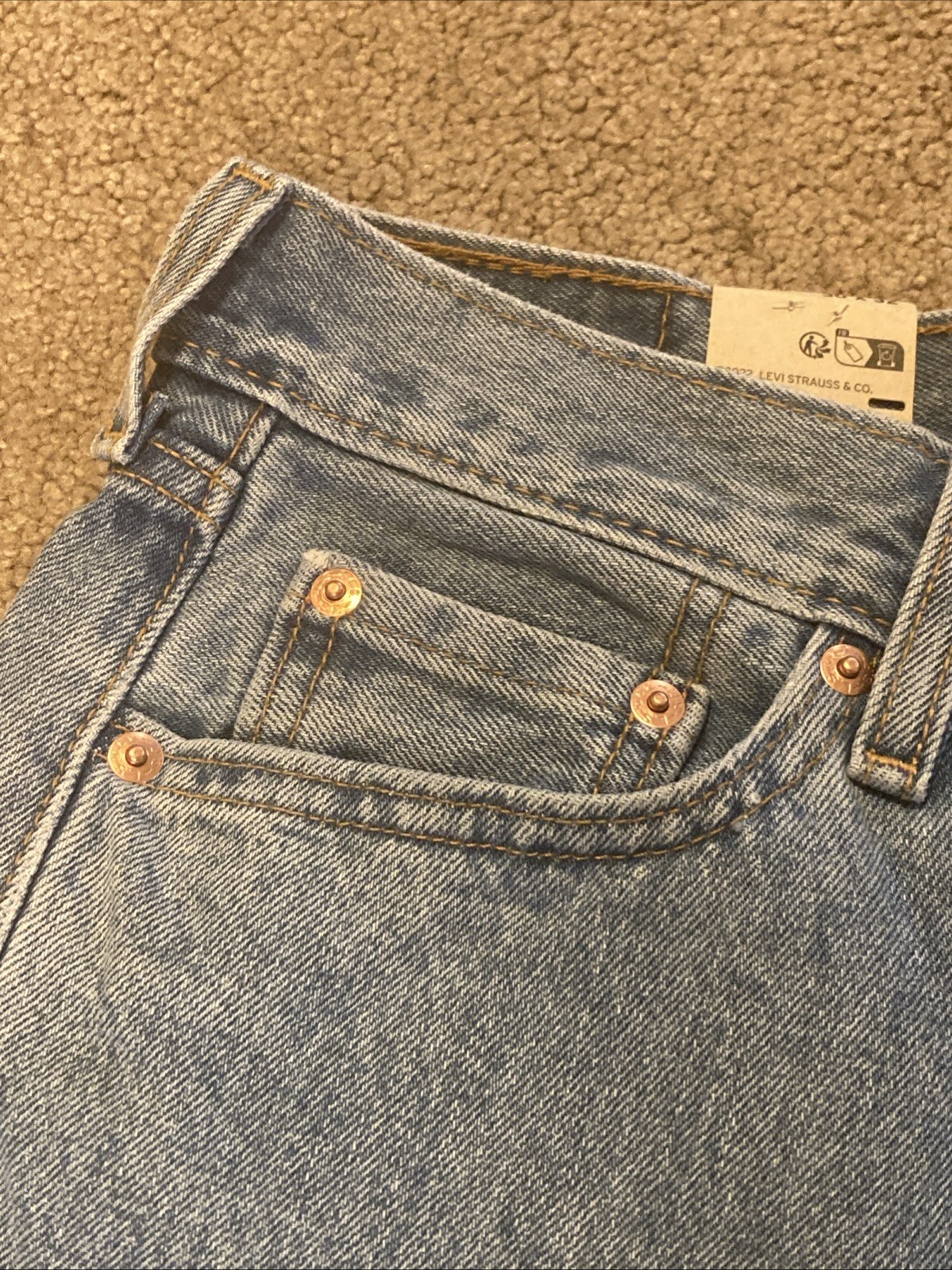 Levi’s Mens SIZE 30 X 32 505 Regular Light Stonewash