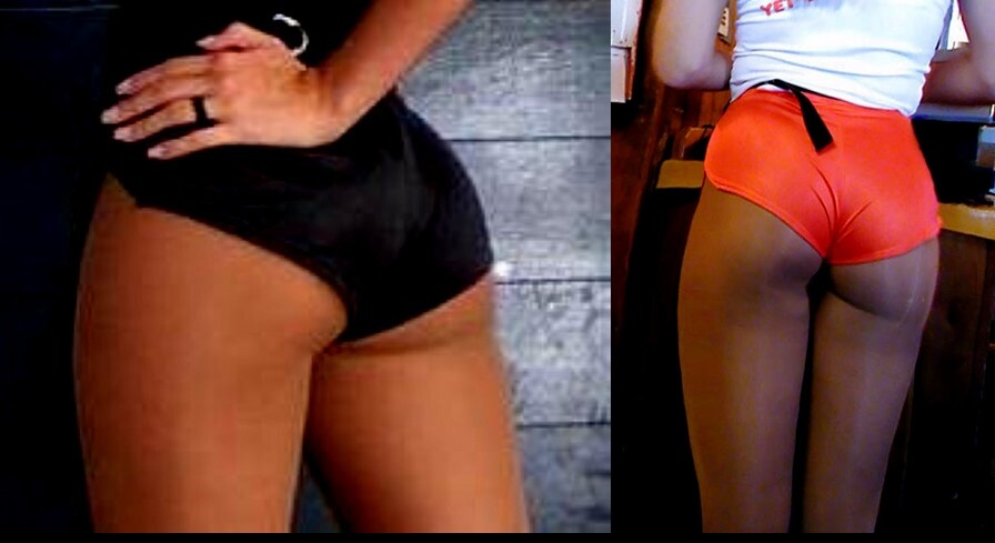 Dolfin Logo Shorts Running Walking Hiking Workout Hooters Uniform Lingerie sexy