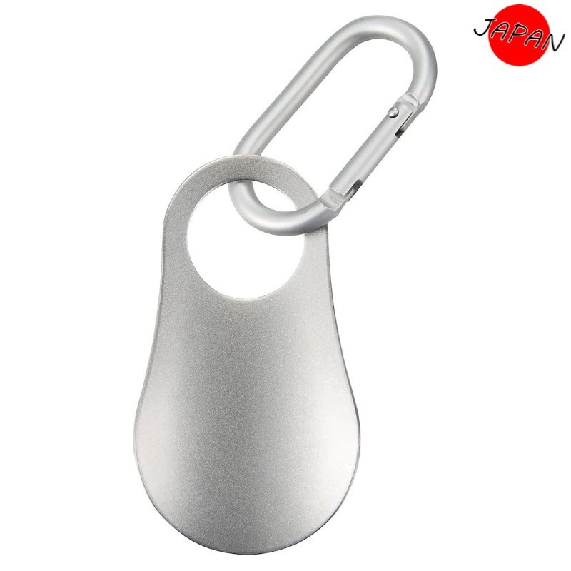 MUJI Portable Stainless Steel Shoe Horn with Carabiner 【Direct from Japan】