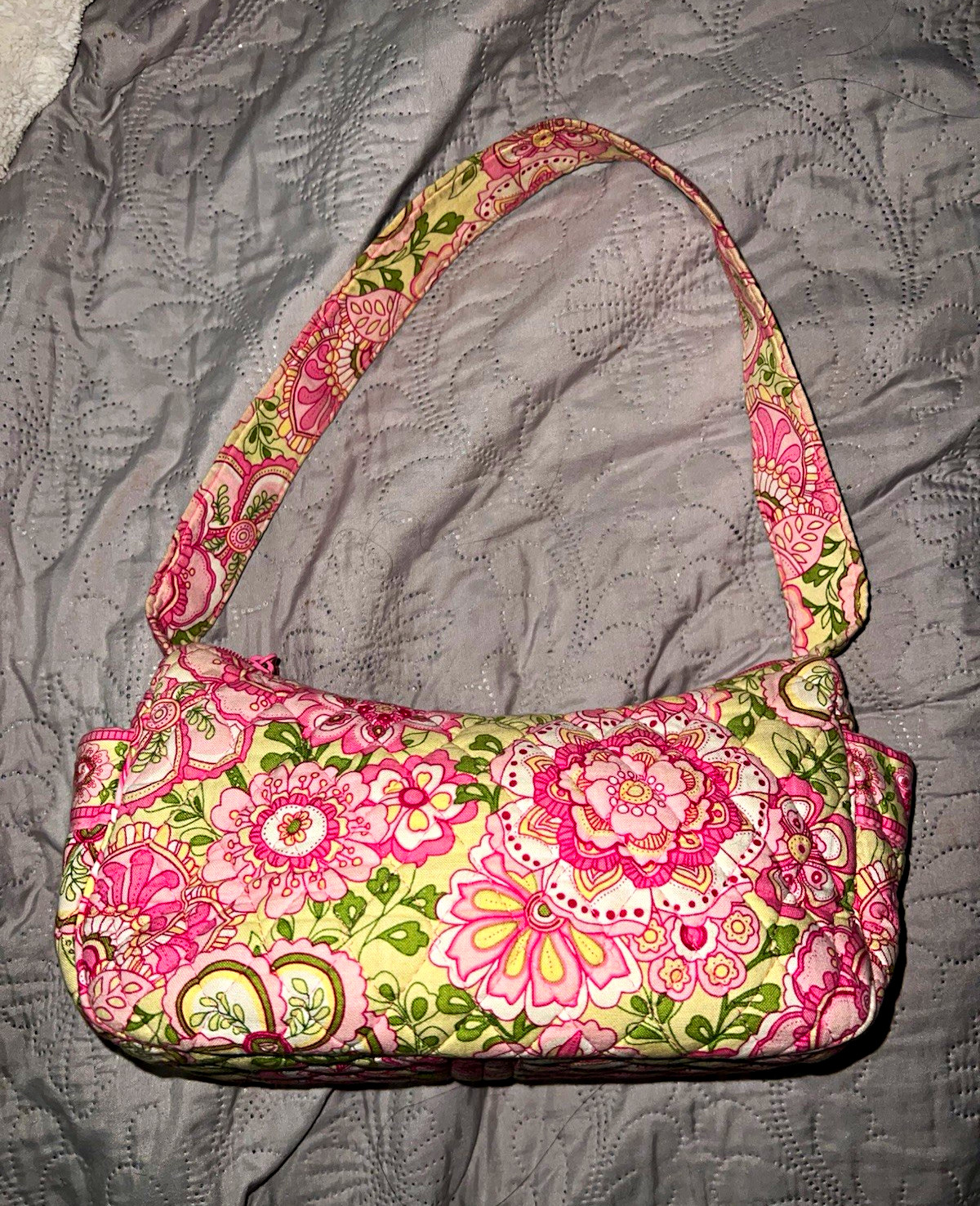 Quilted Floral Print Small Petal Pink maggie rare vera bradley