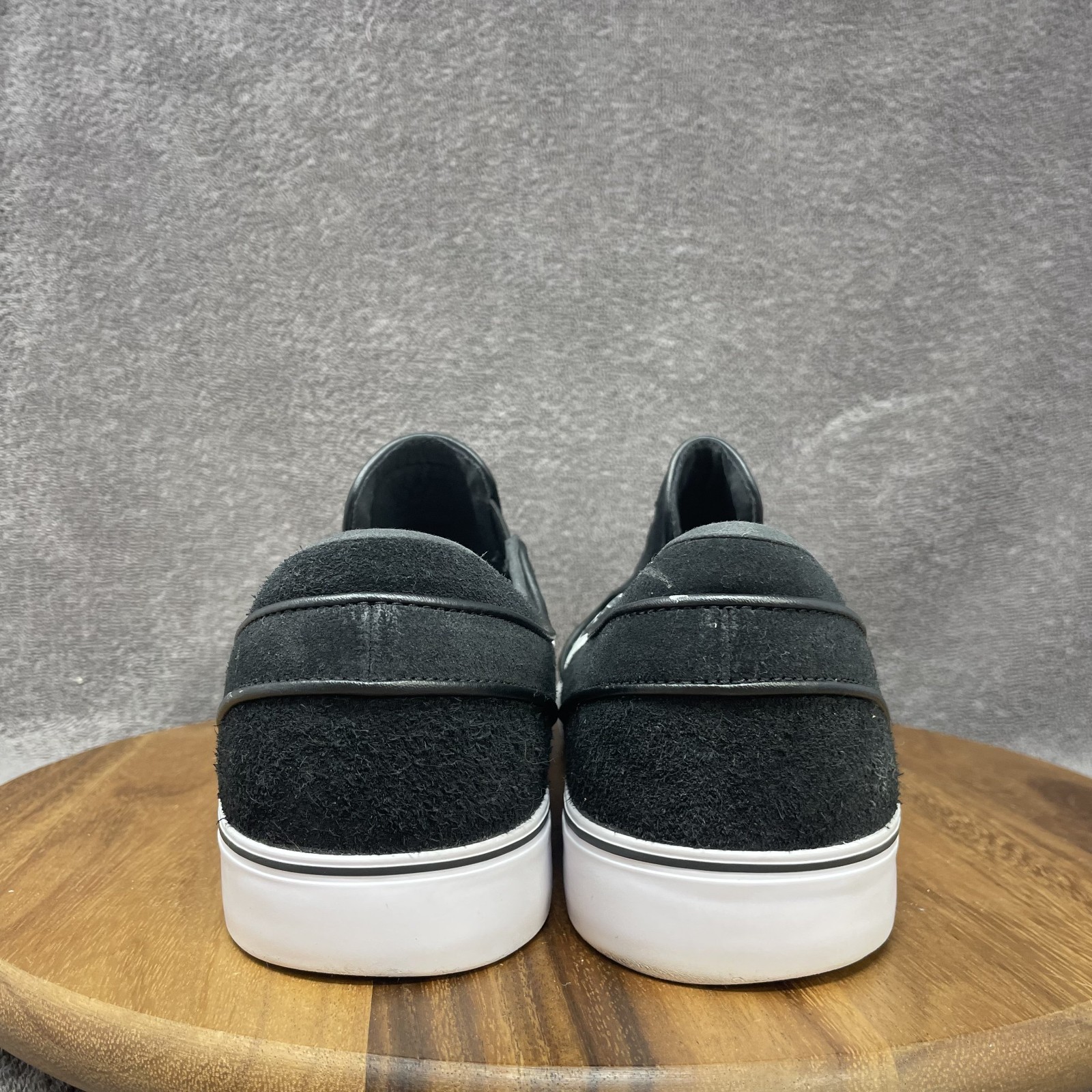 Nike SB Zoom Stefan Janoski Slip On Shoes FN5893-001 Black Suede Mens 14