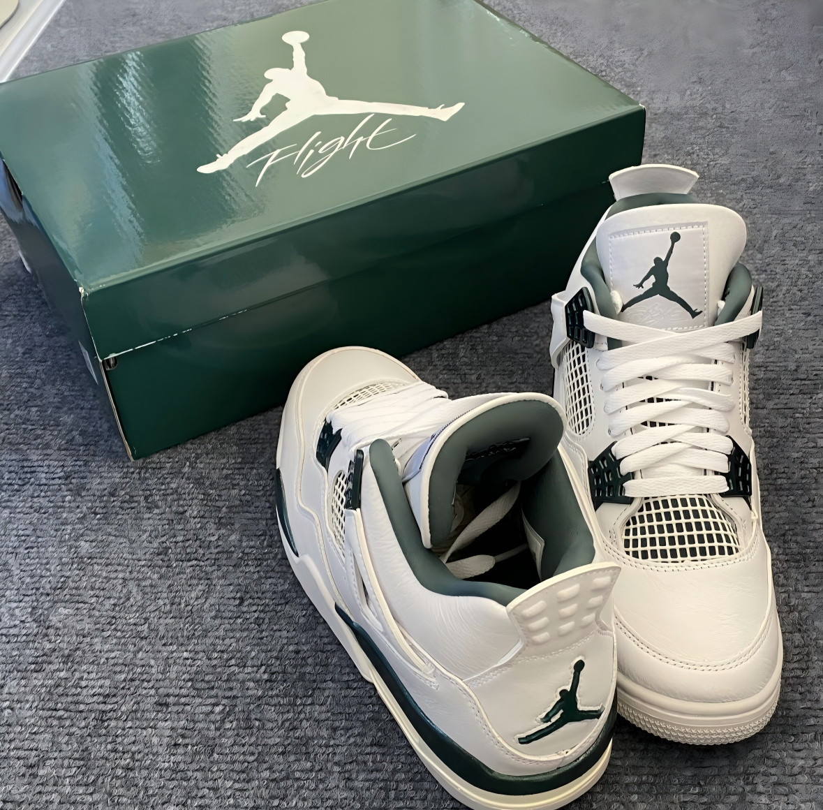 Men’s Jordan 4 “Oxidized Green” Mid Top Retro Basketball Shoes US Size 7-12