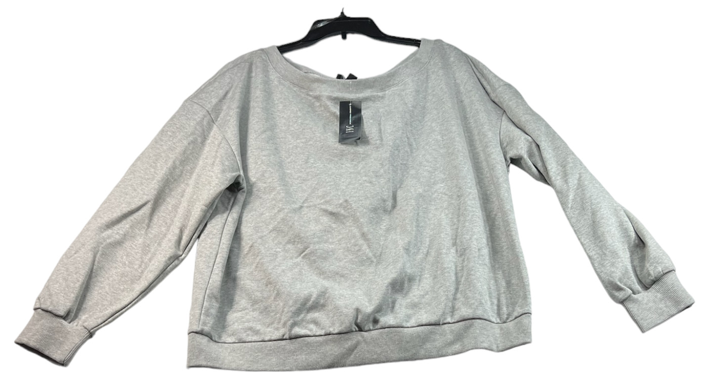 International Concepts Sweater Womens size XXL Gray off the Shoulder New Pullove