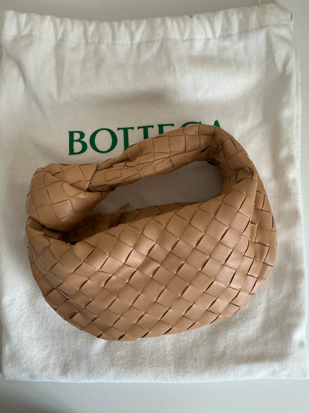 Bottega Veneta Beige Mini Jodie
