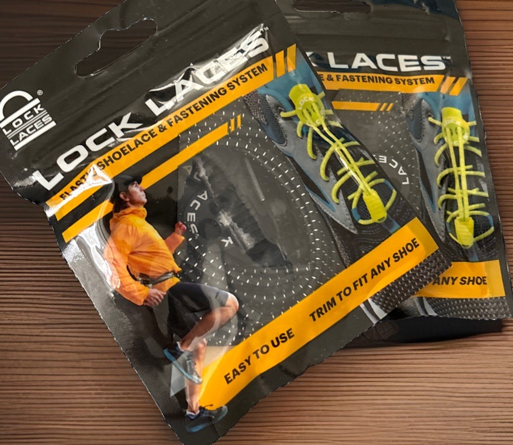 Sealed Lock Laces Elastic No Tie Shoelaces One Size Fits All Lot Of 2 Black