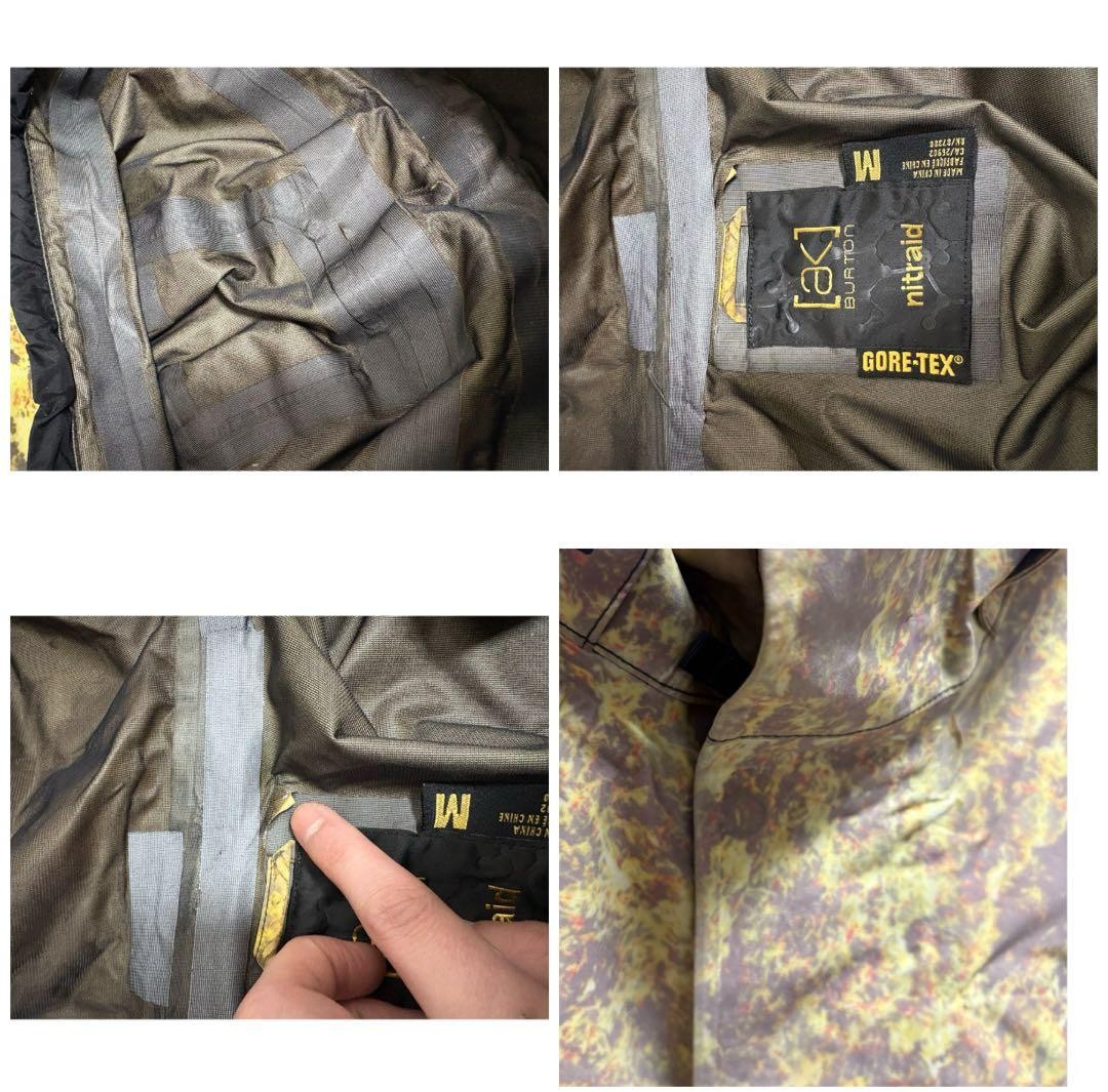 BURTON AK NITRAID Real Weed Camo GORE TEX Snowboard Jacket Mountain Parka M
