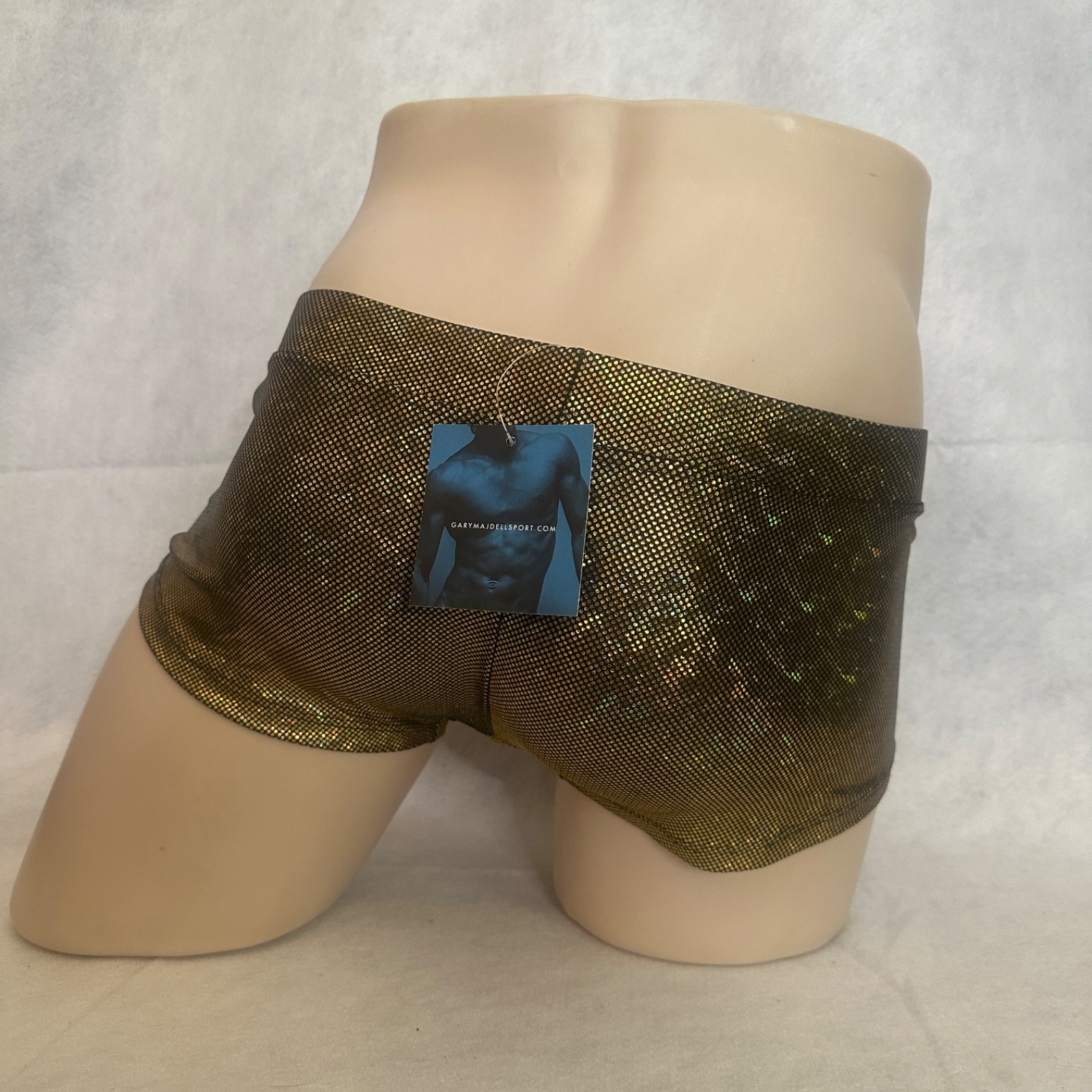 GaryM Metallic Square Cut Swimsuit Small New with tags 80% nylon/20% spandex