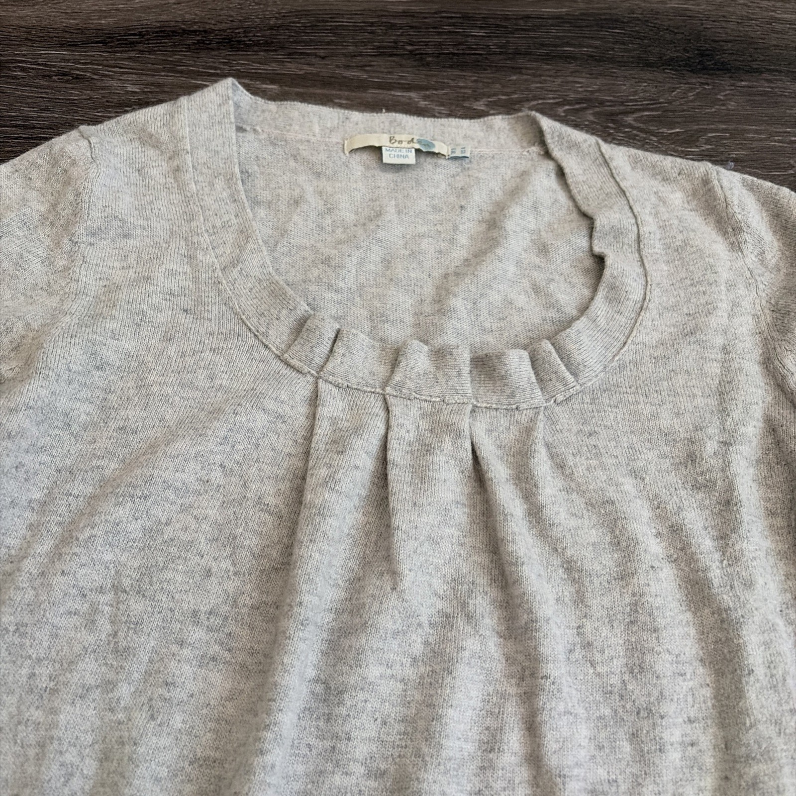 Boden Sweater 4 3/4 Sleeve Cashmere Rabbit Blend