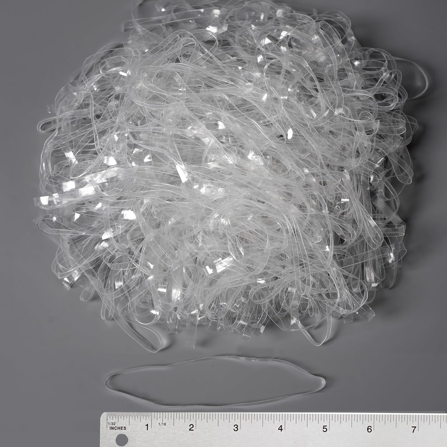 Rubber Bands 5Inx0.2In 190Pcs Clear Rubber Band for Balloon Arch Elastic Tying B