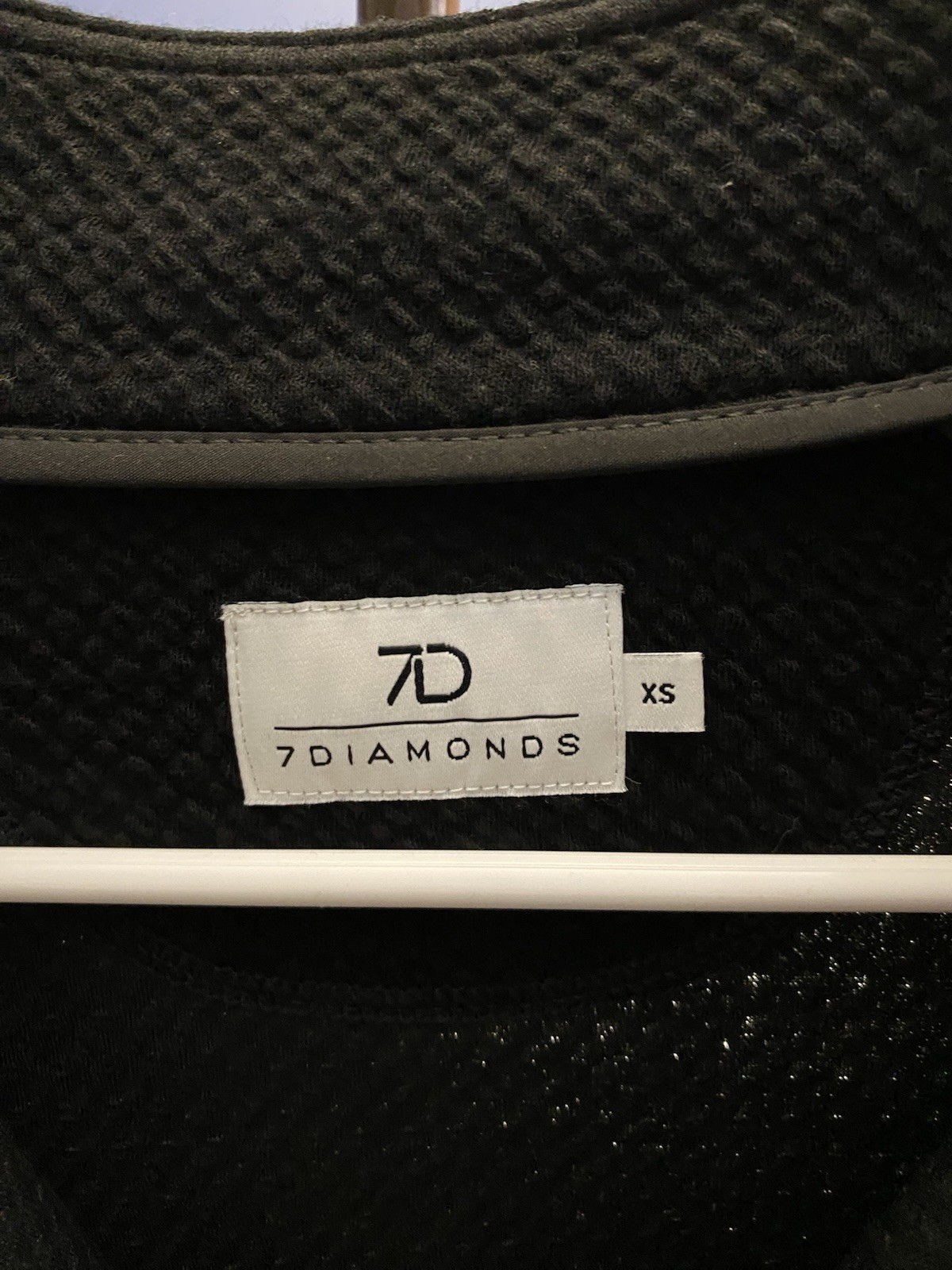 7Diamonds black men’s quarter-zip pullover sweatshirt