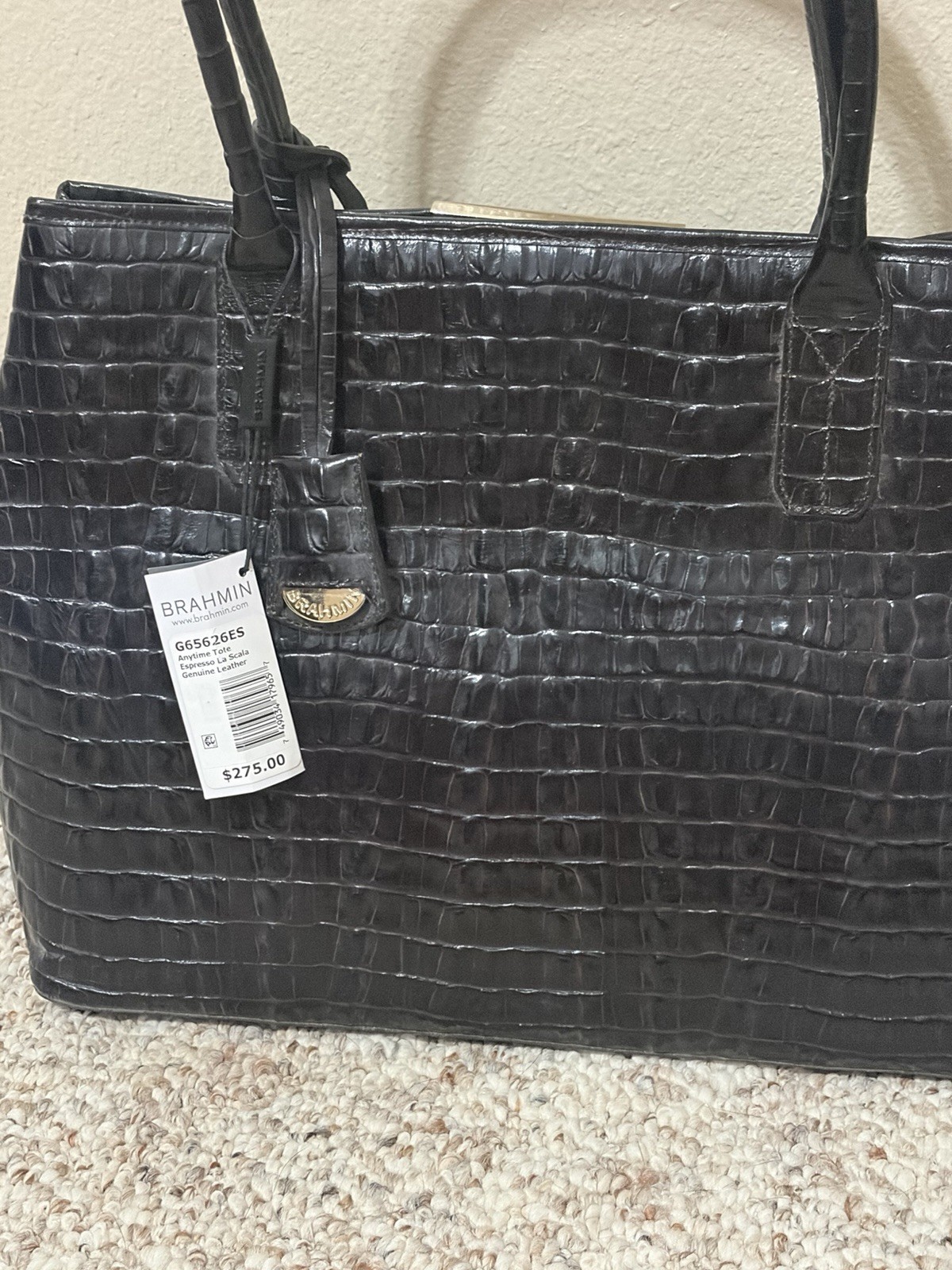 Black BRAHMIN ANYTIME TOTE – NEW WITH TAGS