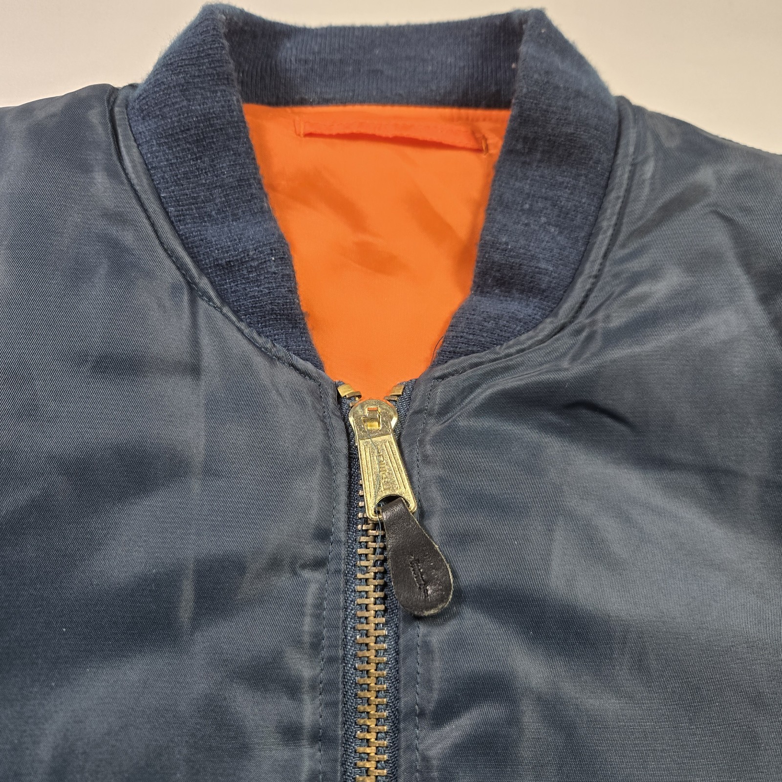 US Armed FORCES Jacket, Flyers Man Intermediate, MA-1 Blue L 8415-00-818-9132