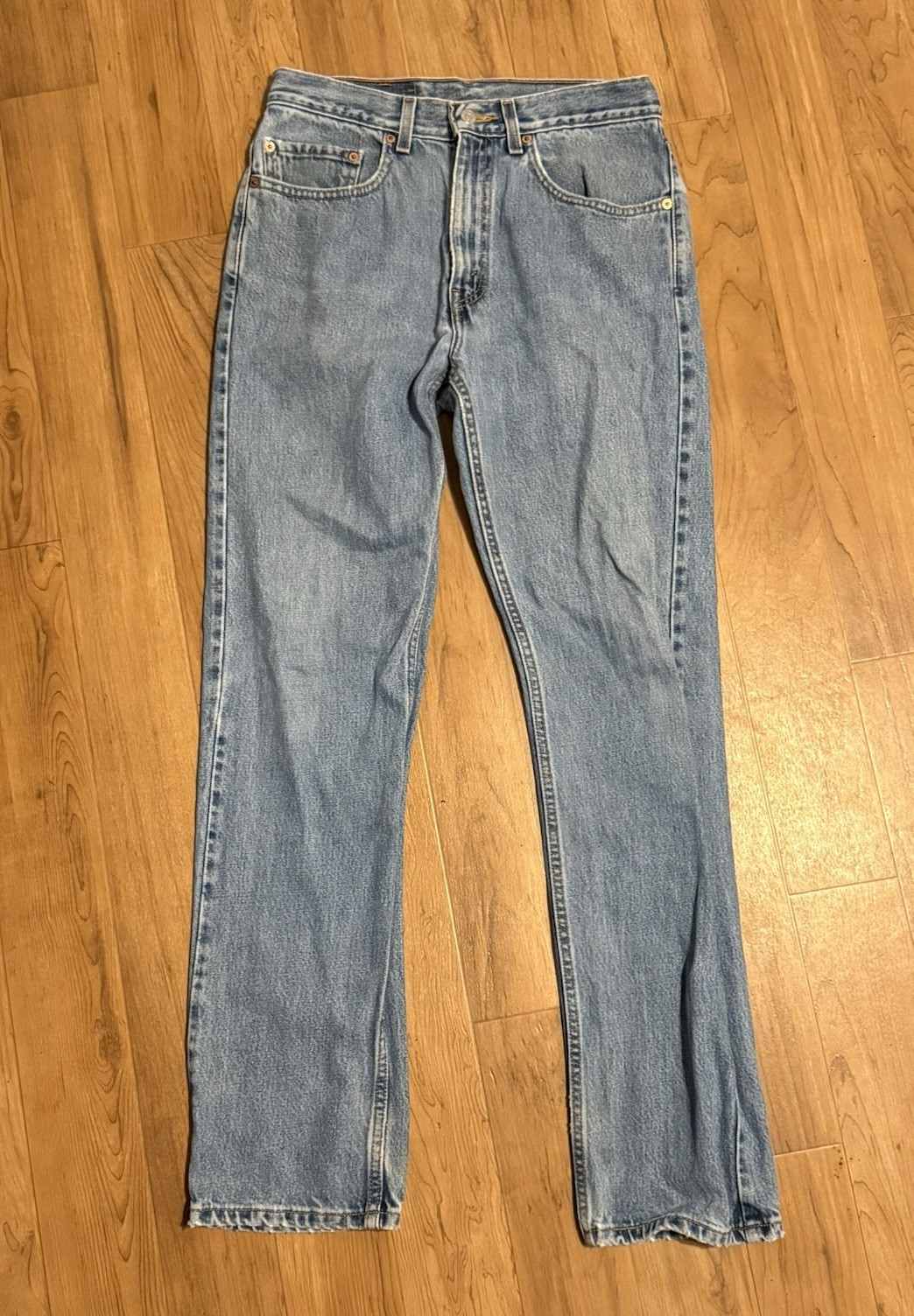 90s Levi’s Men’s 505 Series Regular Fit Straight Leg Blue Denim Jeans Mid Rise