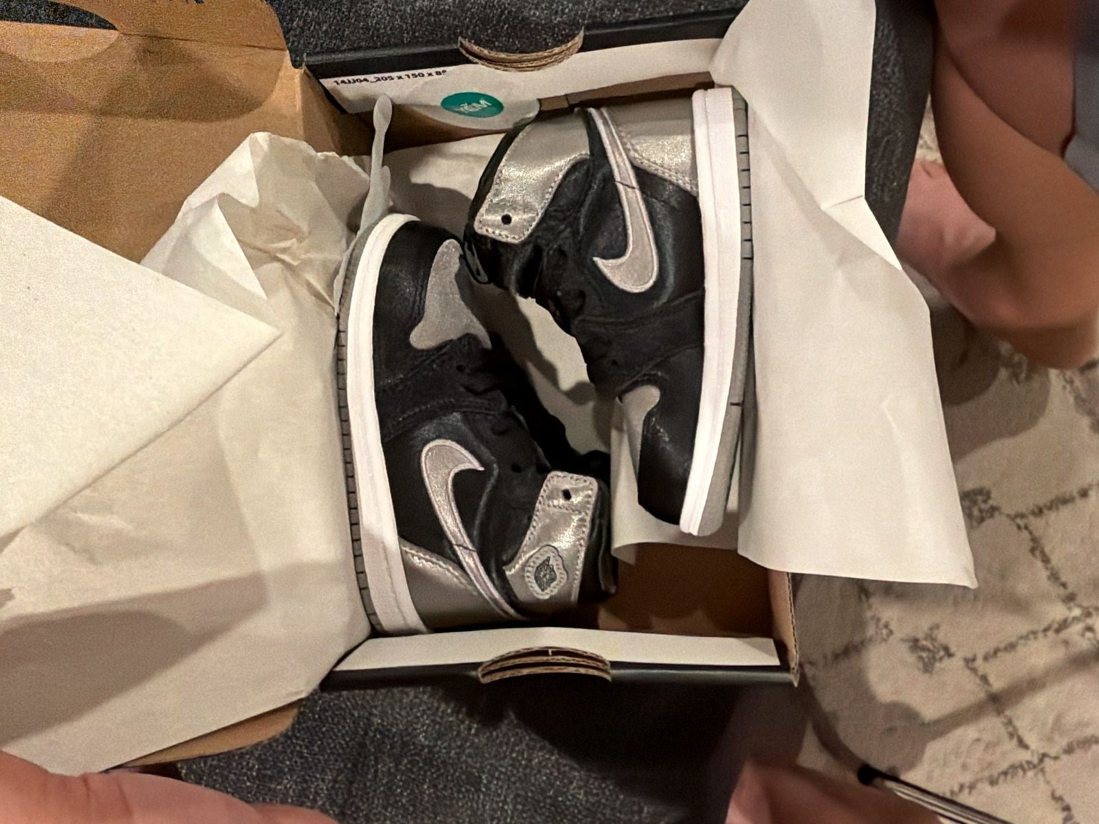 Nike Air Jordan 1 Retro High OG ‘Satin Shadow’ Toddler Shoes FD5305-010 – 7c