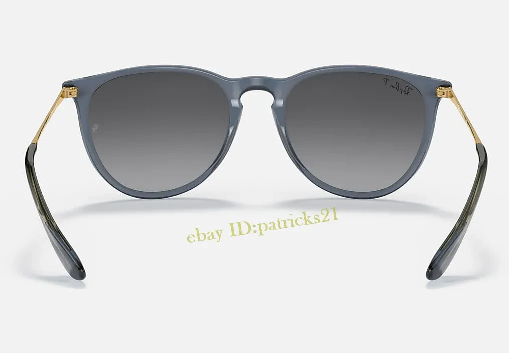 *New* RB4171 Ray-Ban Erika 6592/T3 Polarized Sunglasses Grey Lenses Blue Frame