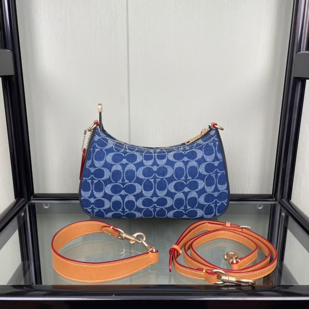 COACH Denim Women’s Shoulder Bag – Without Cherry Pendant