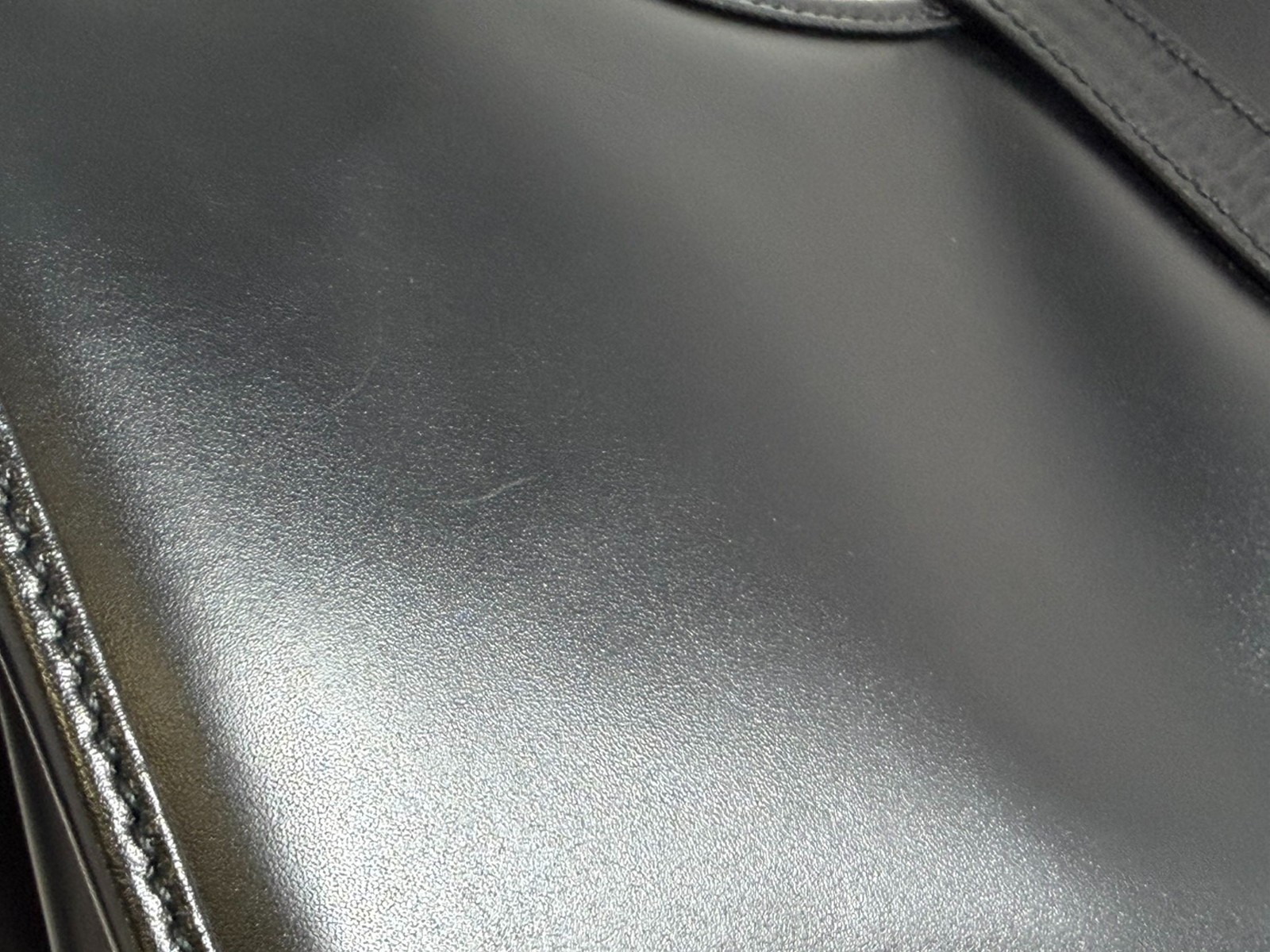 GUCCI Jackie Black Leather Hand Bag
