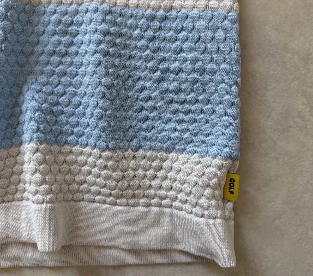 GOLF WANG scale knit top (starlight combo) from the SS23 Collection
