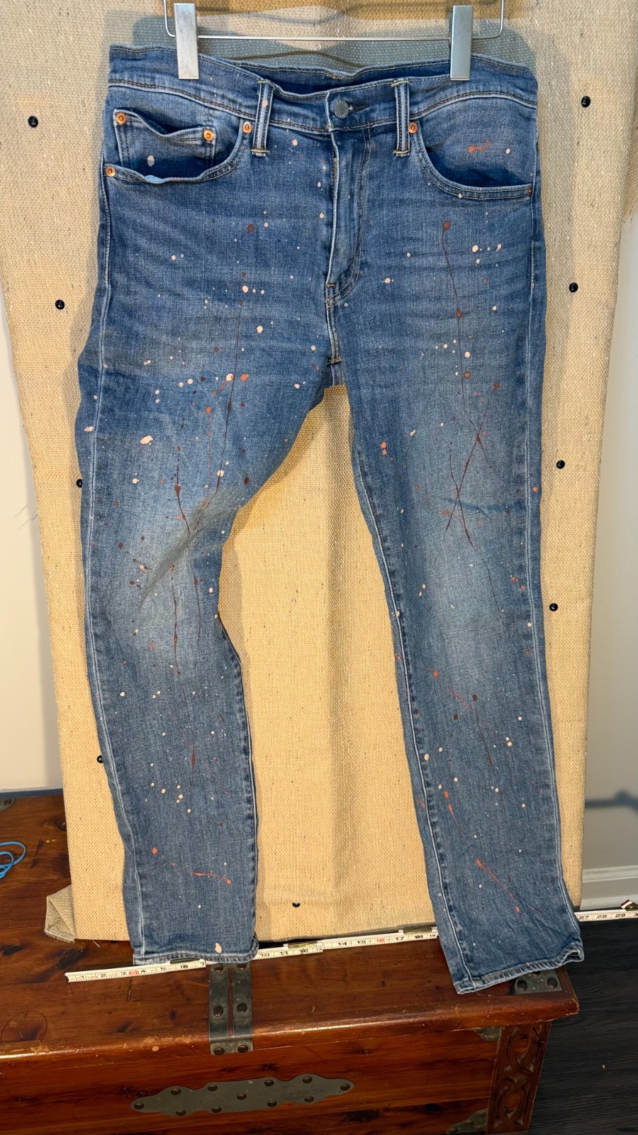 Levis 511 Jeans Lot 3 Pair Bundle 34×34 34×32 34×30 Distressed Paint