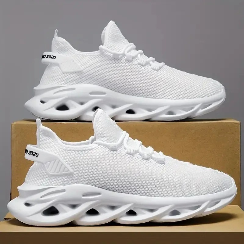 Men’s Breathable Running Shoes Lightweight Walking Sneakers Casual Gym Athletic