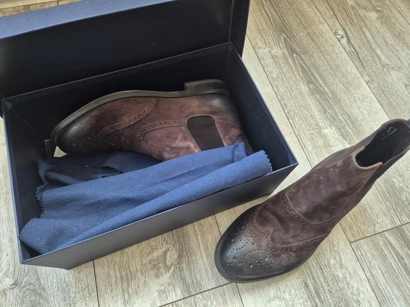 mens alberto guardiani boots brown suede 41.5