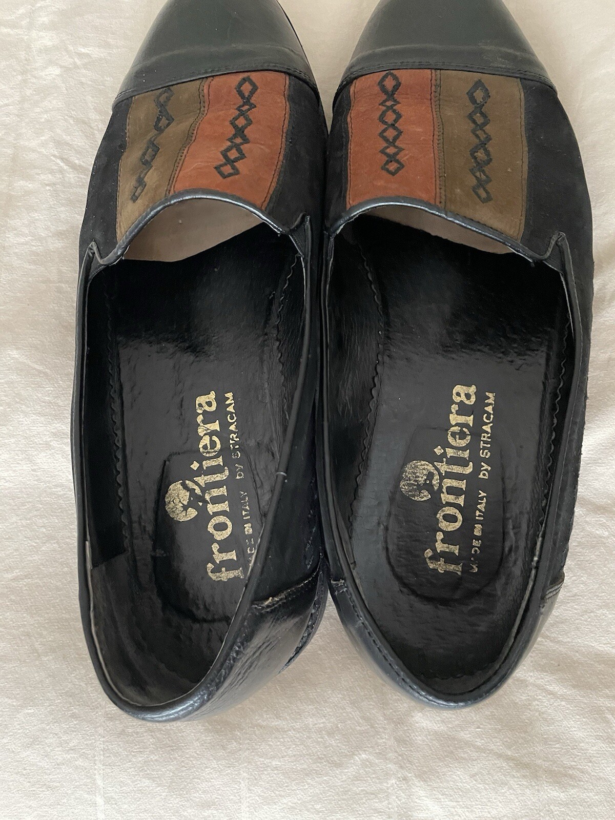 FRONTIERA by Stracam Italian Leather Shoes *NO SIZE APPROX 10-11 E Made in Italy
