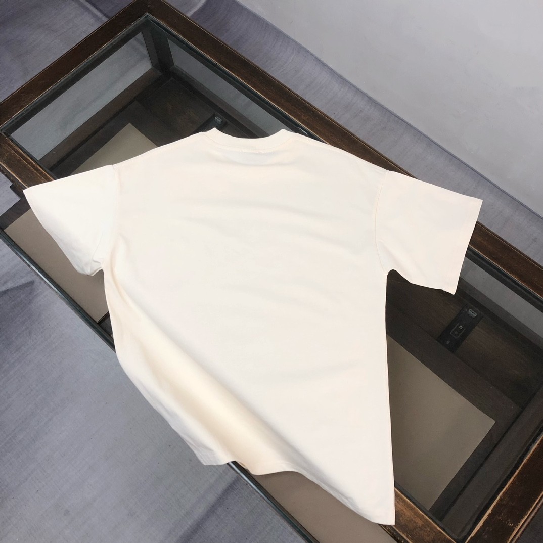 Moncler Unisex Oversized White Classic Crew-Neck Short-Sleeve Shirt M
