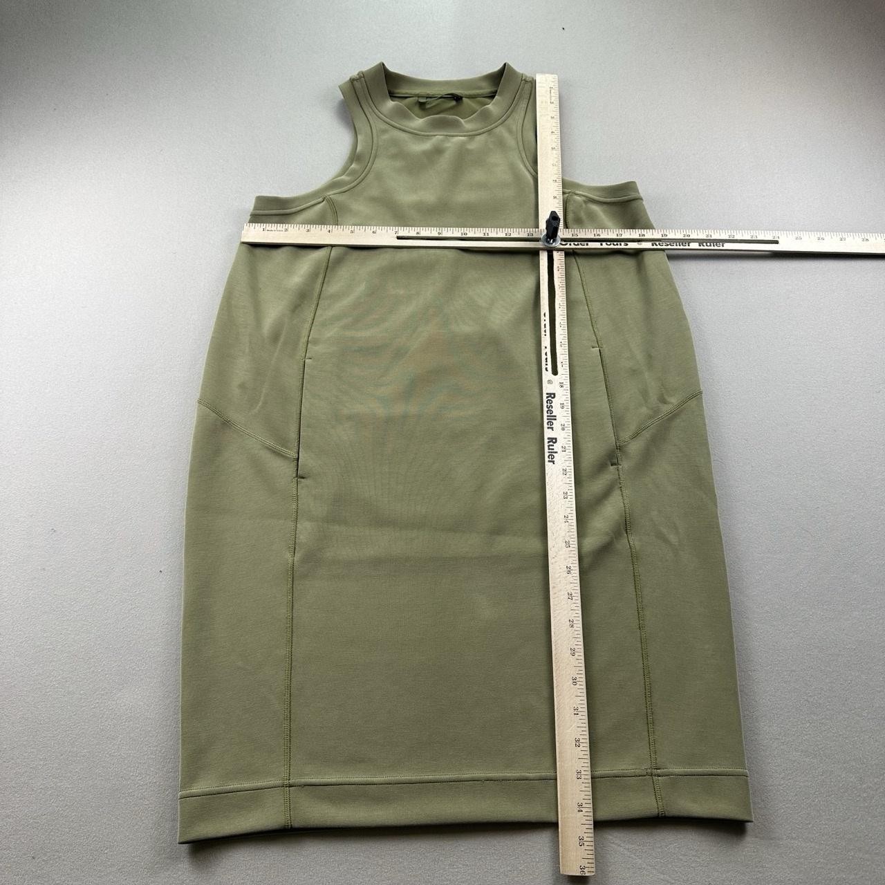 Lululemon Dress Womens 6 Olive Green Bronze Softstreme Back In Action Athletic