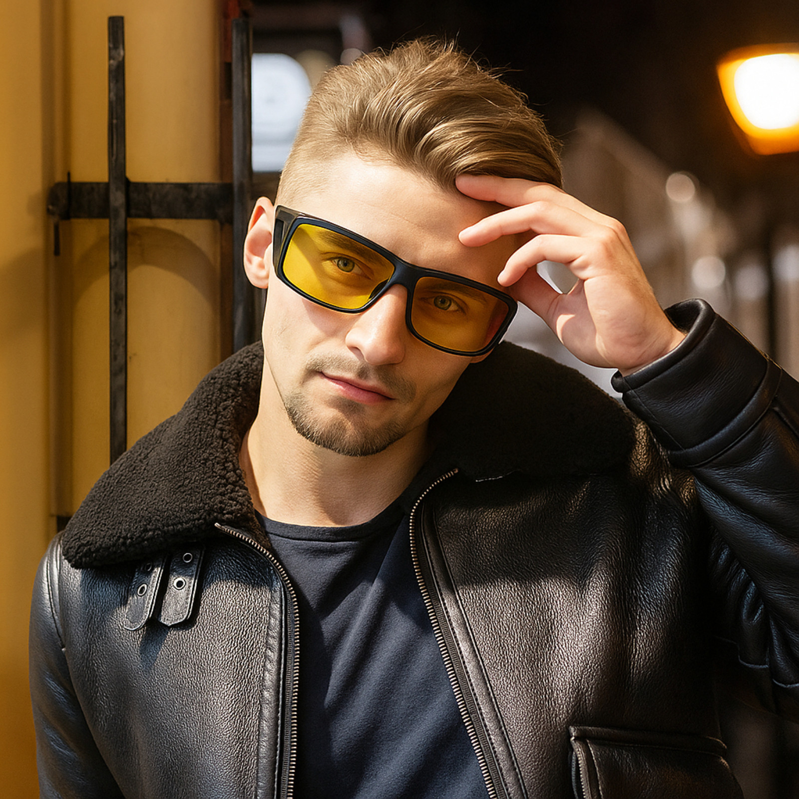 Polarized Night Driving Glasses Anti Glare Vision Fit Over for Men Women