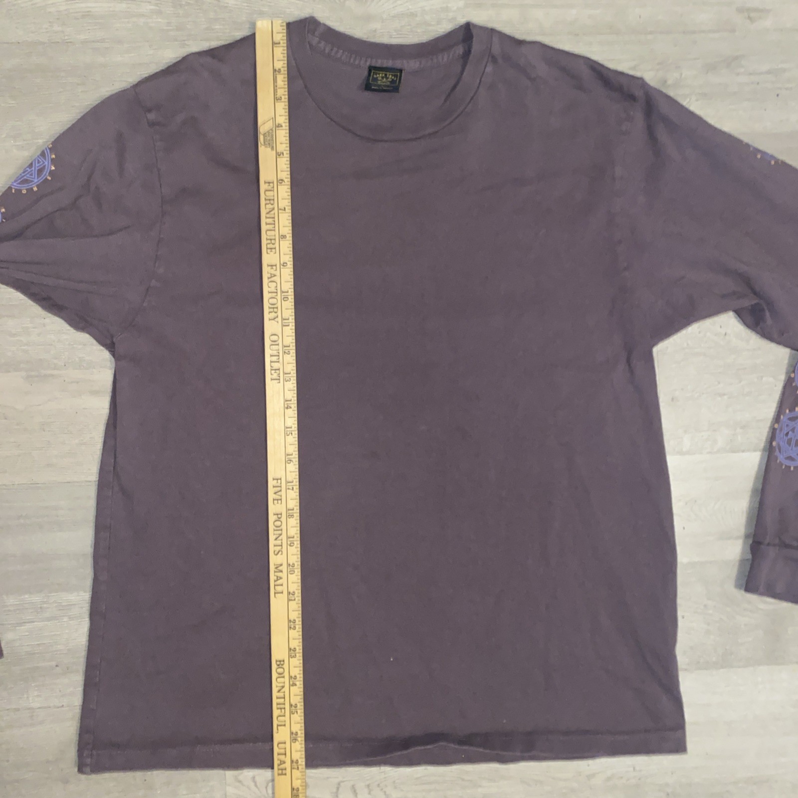 Dark Seas Division Long Sleeve T-Shirt Large Plumb Rose Anchor