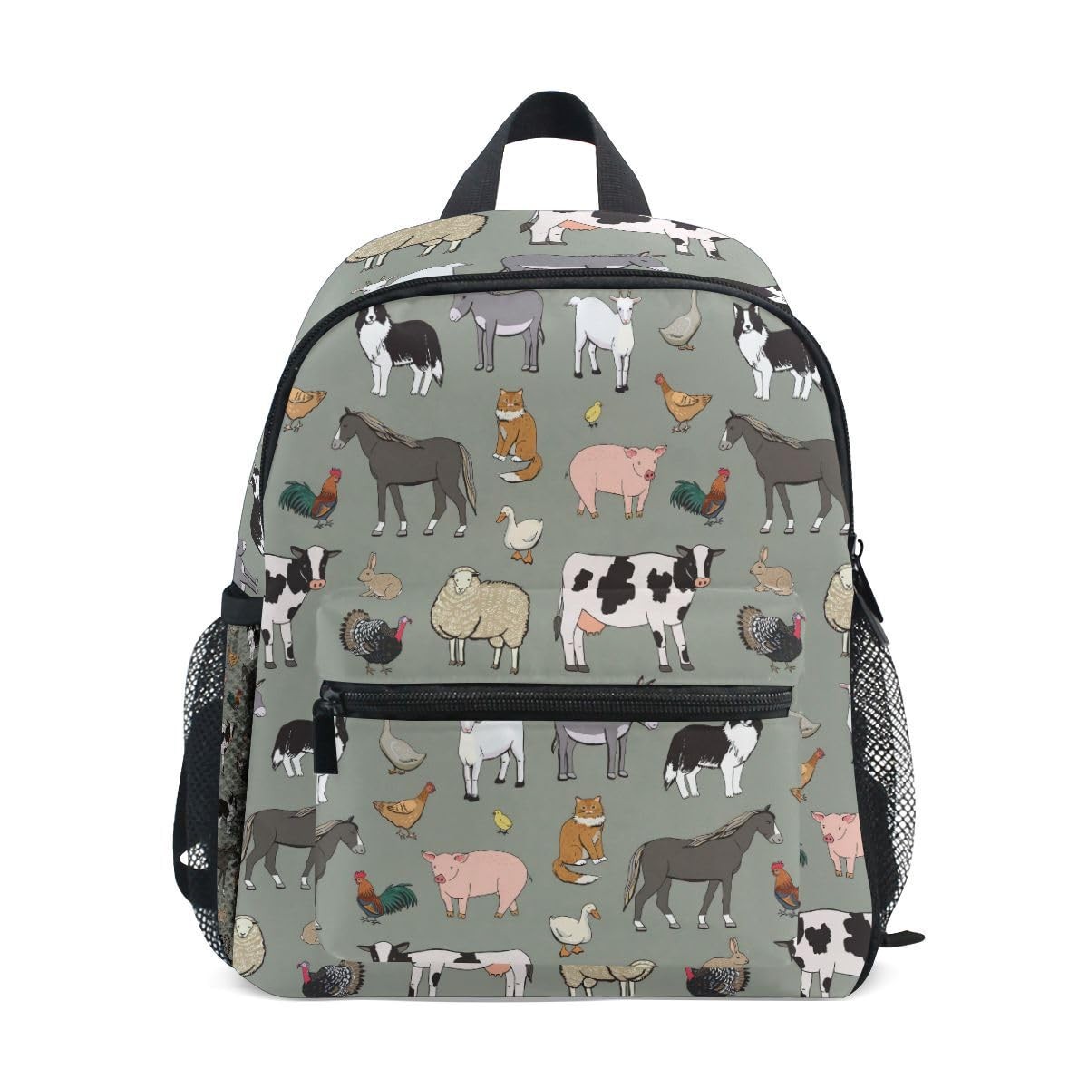 Kid’s Backpack Farm Animals Cow Backpack for Daycare Travel Preschool Bookbag…