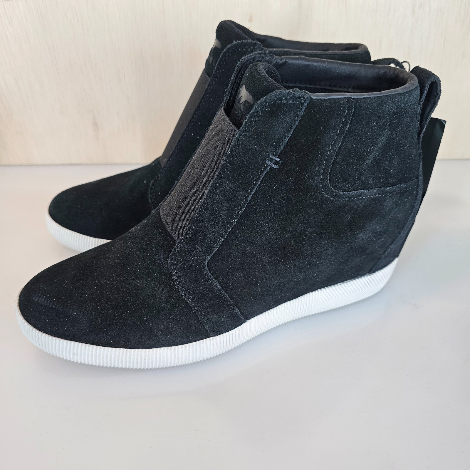 SOREL Out N About Wedge Boots Shoes for Women 10 M BLACK New