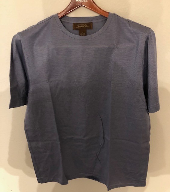 Tasso Elba T Shirt Crew Neck Short Sleeve Small