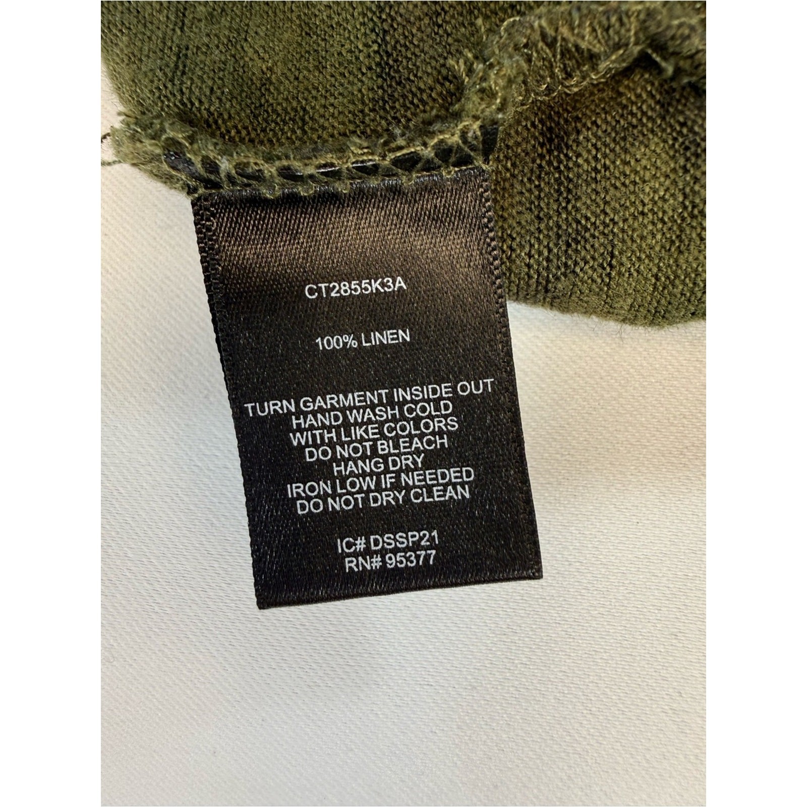 Sanctuary Green Camouflage Short Sleeve Linen Tee
