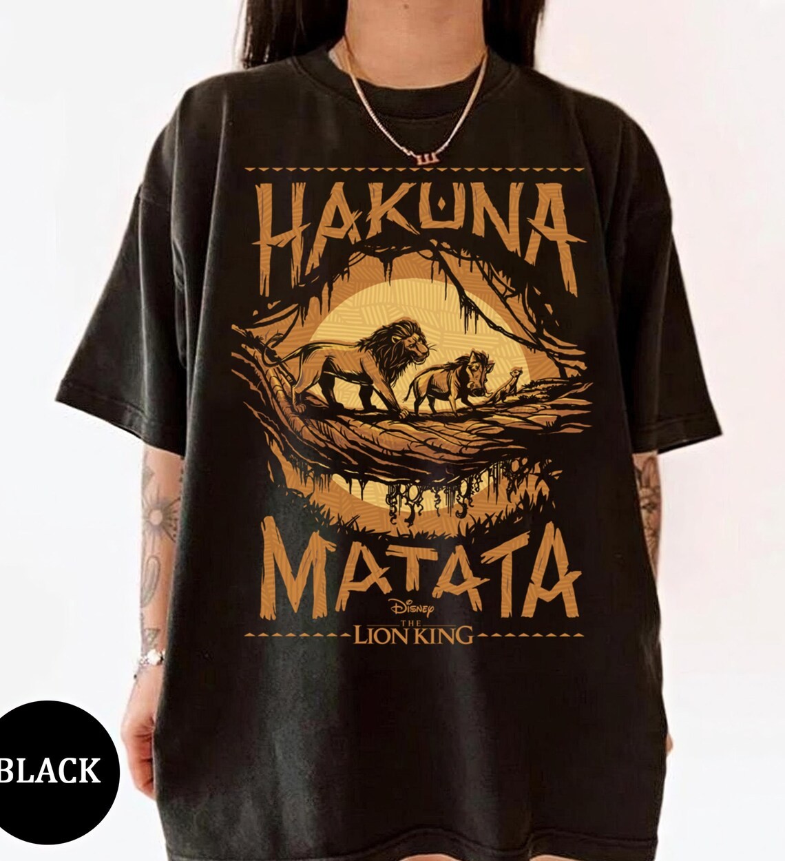 Disney T-Shirt The Lion King Live Action Hakuna Matata Cute Unisex #3