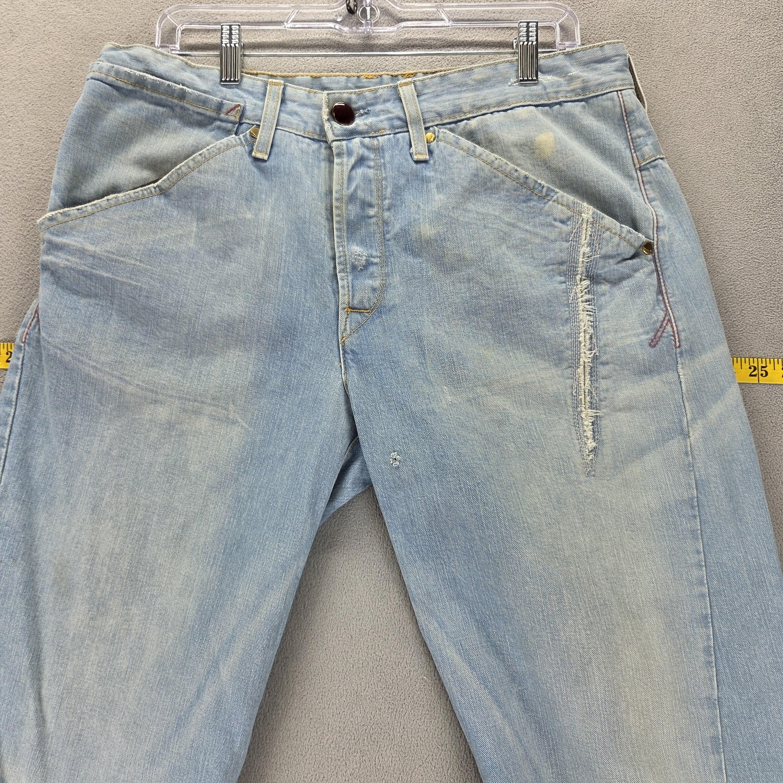 Vintage Levis Engineered Jeans Mens 33×34 Blue Twisted Light Wash Denim