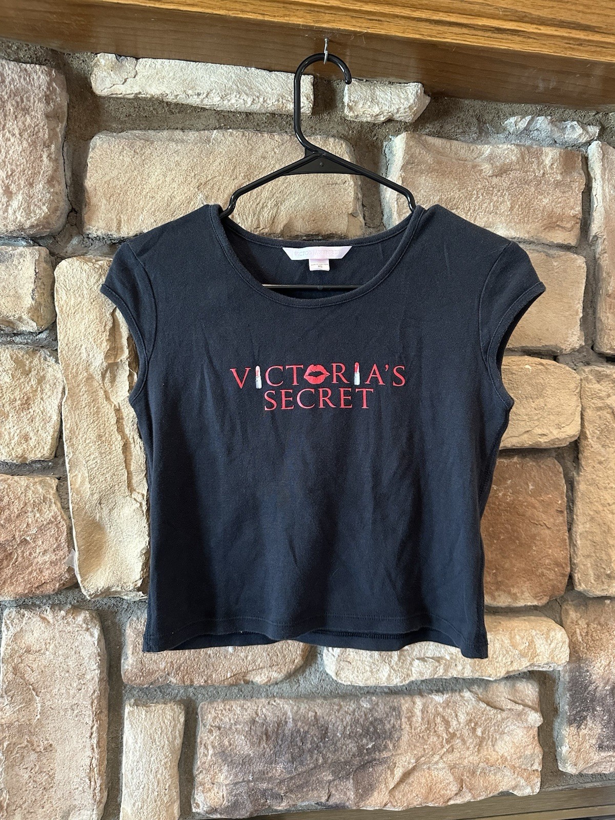 2002 Victoria’s Secret RARE Crop T Shirt XS/S Women Grail Logo Y2K 00s VTG VS