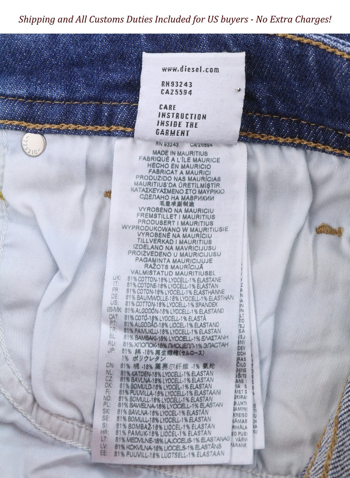 DIESEL 1979 Sleenker 0ENAH Men Jeans W30/L32 Blue Faded Whiskers Skinny Fit –
