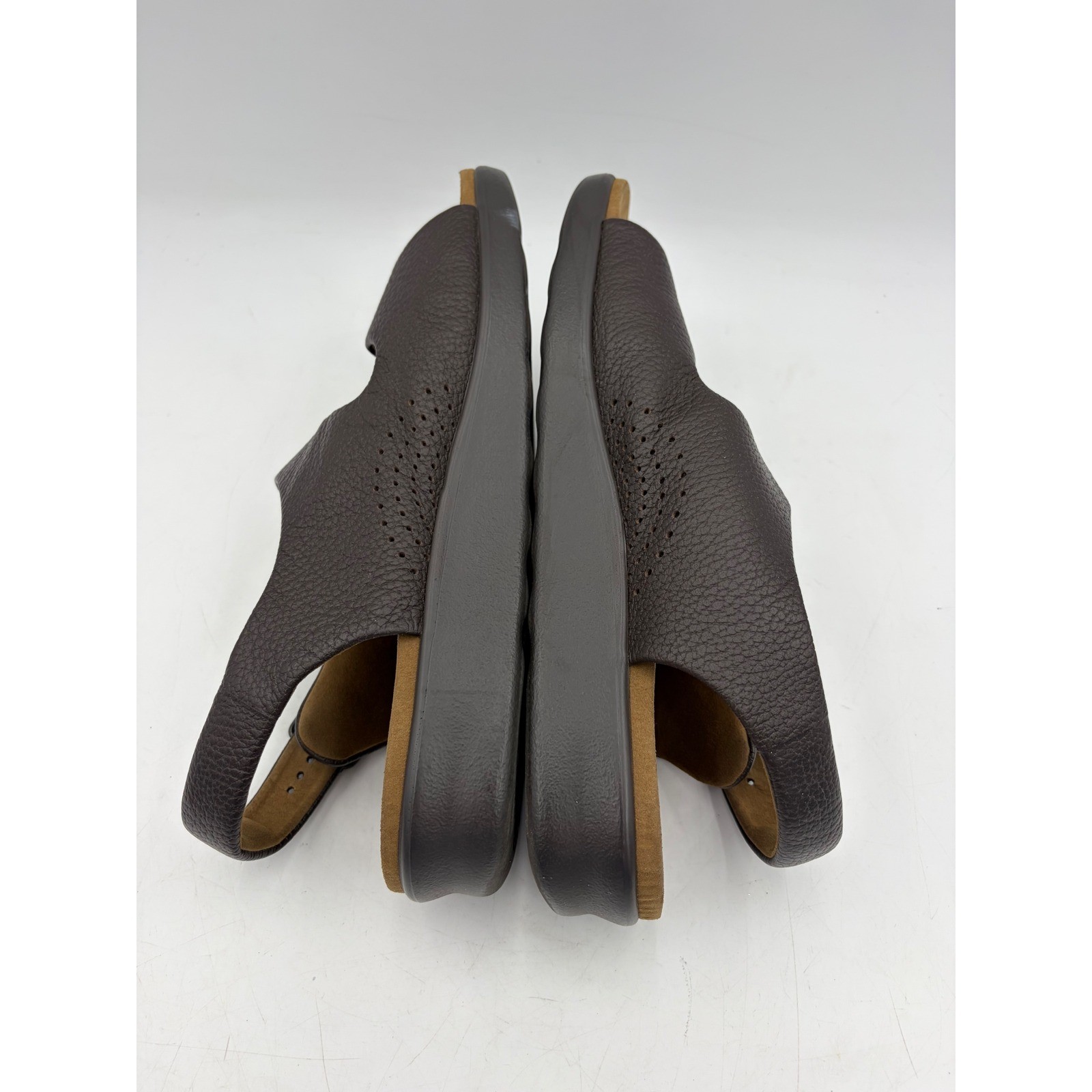 SAS Bravo Sandals Men 11.5M Dark Brown Leather Comfort Adjustable Buckles USA