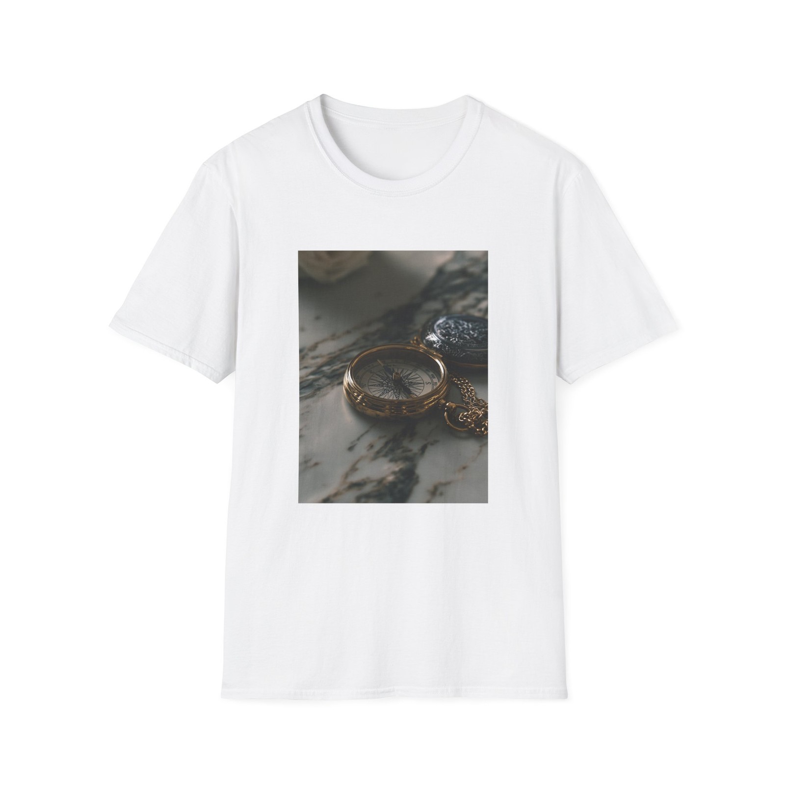 Vintage Compass T Shirt | Nautical Map Explorer Graphic Tee | Unisex