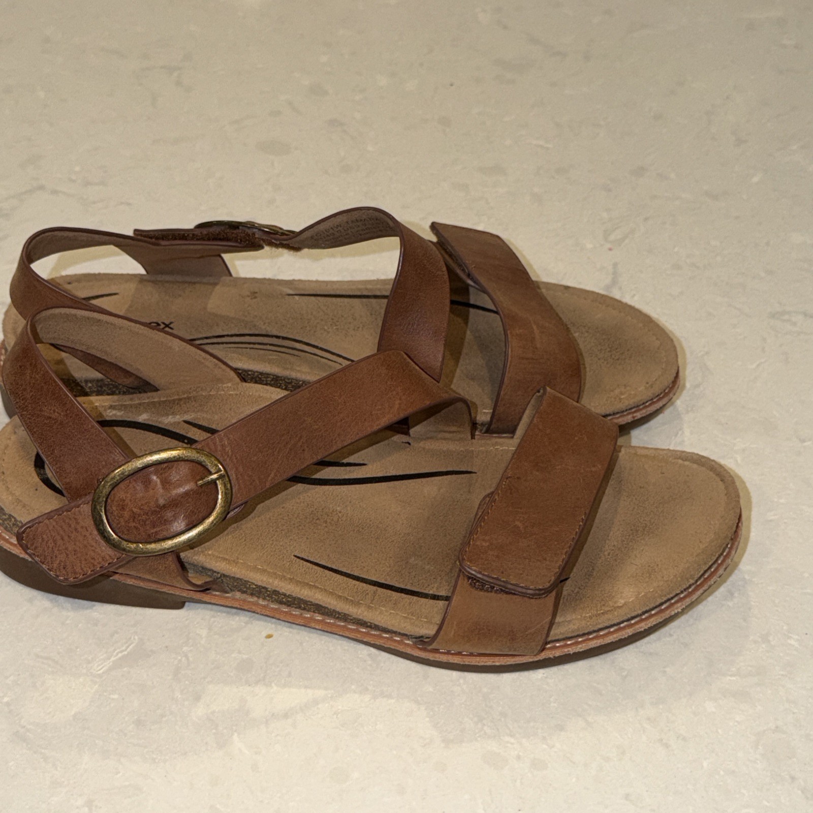 Aetrex Womens Tamara Assymetrical Quarter Strap Comfort Sandals Size 9 US 40US