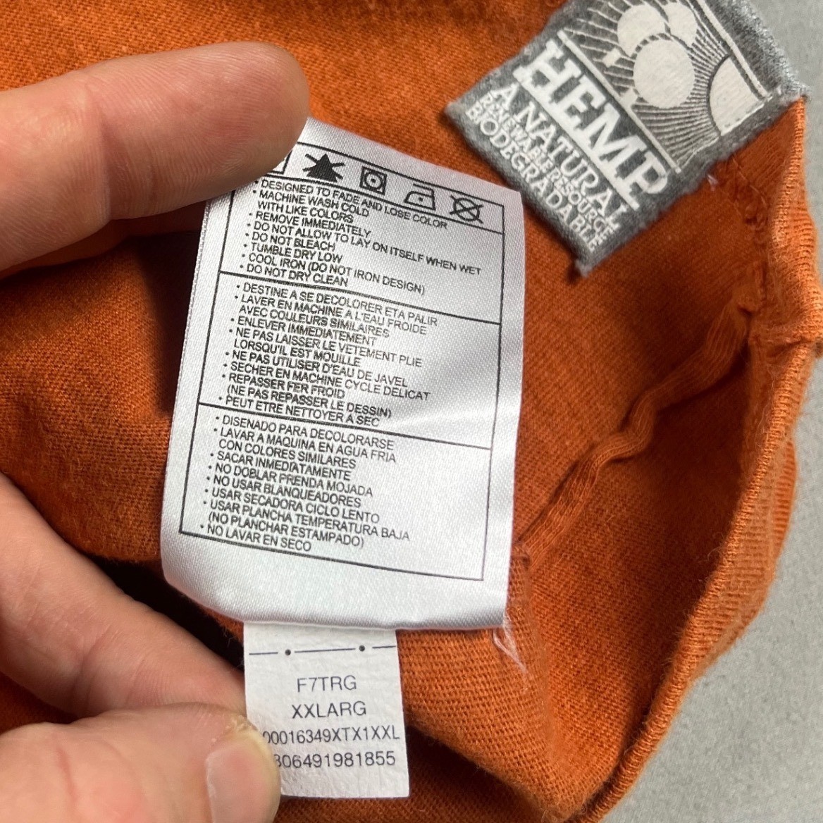 Nike Texas Longhorns UT Graphic T-Shirt Burnt Orange Mens 2XL Hemp Cotton Blend