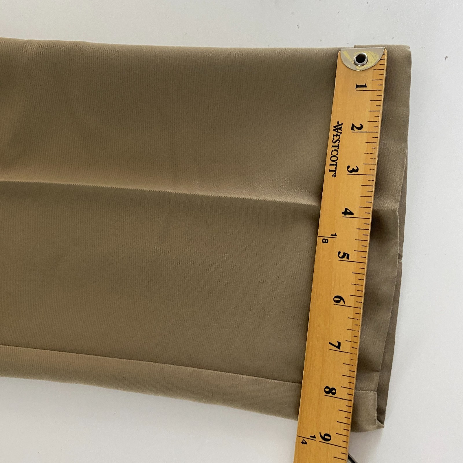 Savane Pleated Cuffed No Iron Performance Pants Size 34×32 Khaki Comfort Waist
